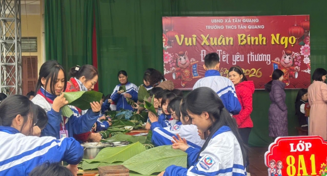 TRƯỜNG THCS TÂN QUANG: VUI XUÂN BÍNH NGỌ – ĐÓN TẾT YÊU THƯƠNG